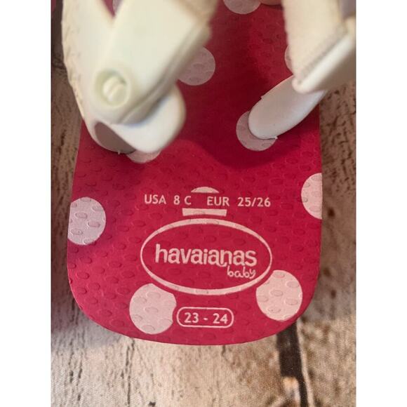 HAVAIANAS Girl’s Minnie Mouse Flip Flop Sandals / Size: 8C EUR 25-26 - Picture 9 of 9